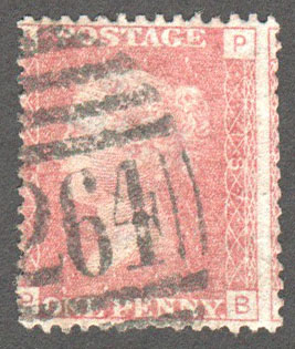 Great Britain Scott 33 Used Plate 187 - PB - Click Image to Close
